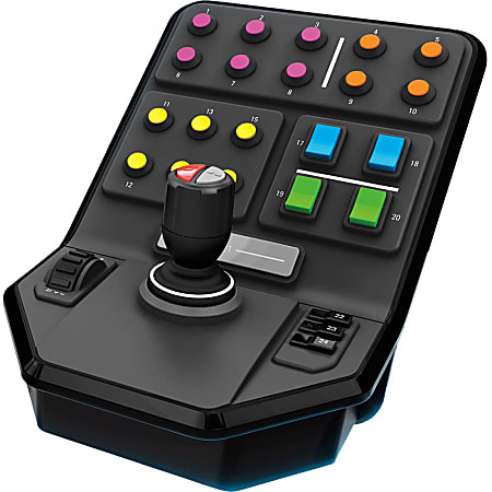 Logitech G Heavy Equipment Side Panel Simulation Heavy Equipment Control Deck - Cable - USB - PC, Mac - 5.91 ft Cable - Black