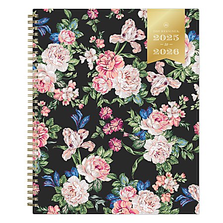 2025-2026 Day Designer Rose Garden Weekly/Monthly Academic Planning Calendar, 8-1/2" x 11", July 2025 to June 2026, 151636