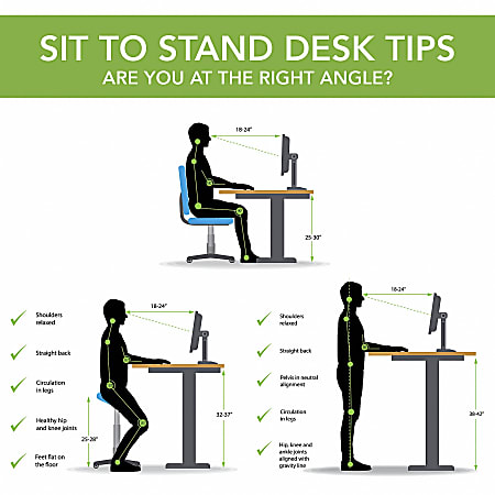 Regular desk store height