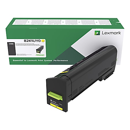 Lexmark™ 82K1UY0 Yellow Ultra-High Yield Return Program Toner Cartridge