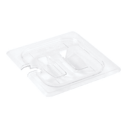 Cambro 1/6 Size Camwear Notched Food Pan Cover, Clear