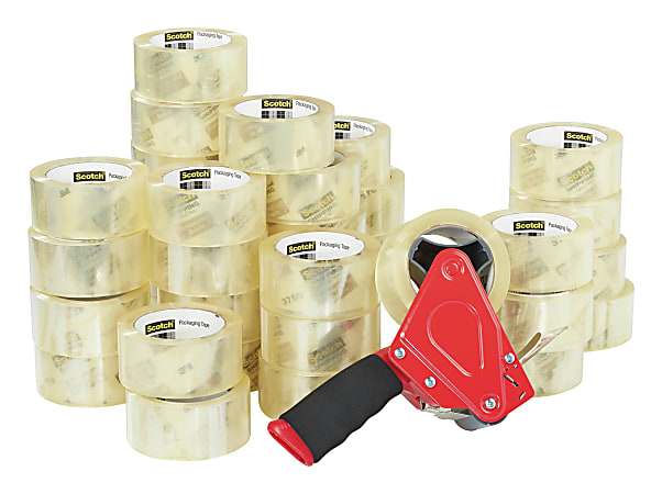 Scotch® Commercial Grade Packing Tape With Dispenser, 1-7/8" x 54.6 Yd., Case Of 36 Rolls
