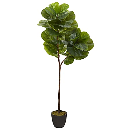 Nearly Natural Fiddle Leaf 59”H Artificial Tree With