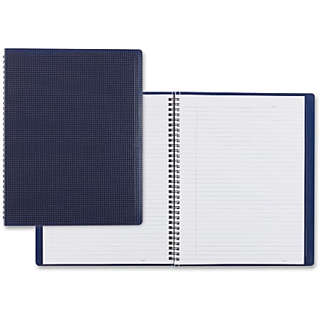 Blueline® Duraflex Notebook, 8 1/2" x 11", College Ruled, 80 Sheets, Blue