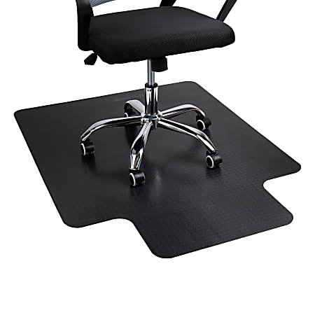 Deflecto Chair Mat For Medium Pile Carpet Rectangular 36 W x 48 D Black -  Office Depot