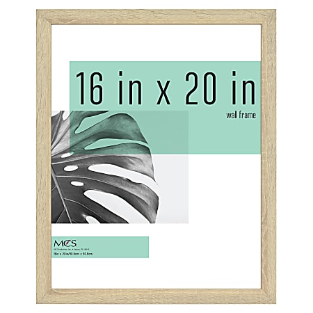 MCS Gallery Poster Frame, 16" x 20", Natural