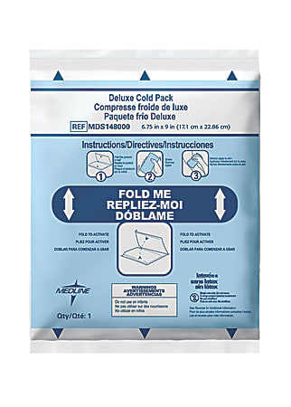 Medline Deluxe Instant Cold Packs, 6 3/4" x 9", Case Of 24