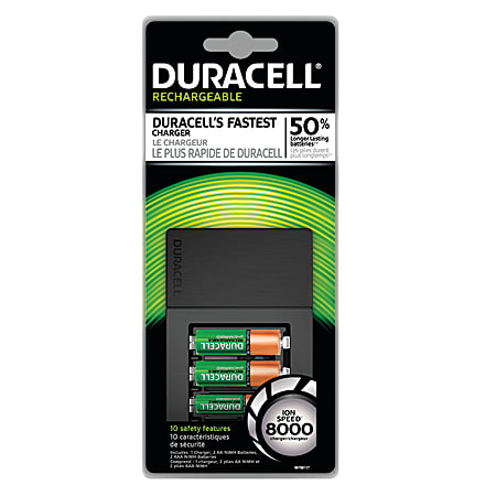 Duracell® Ion Speed 8000 Battery Charger For AA NiMH Batteries