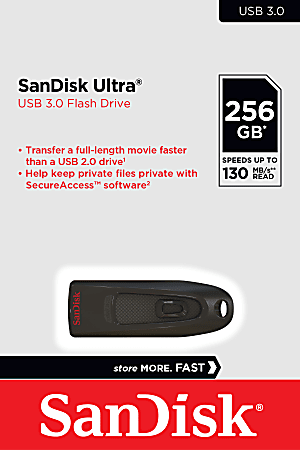SanDisk Ultra USB 3.0 Flash Drives Pack of 2 32GB Black - Office Depot