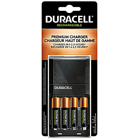 Duracell Rechargeable Ion Speed 4000 Battery Charger Includes 2 AA