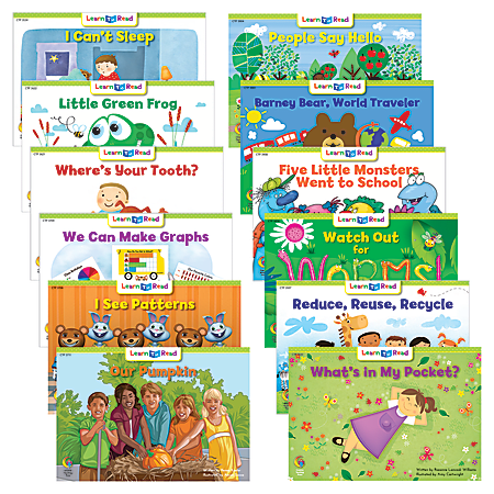 Creative Teaching Press® Learn To Read Series Assorted Titles Classroom Pack, Pack 4/Level D, Grades K - 2, 6 Copies Of 12 Titles