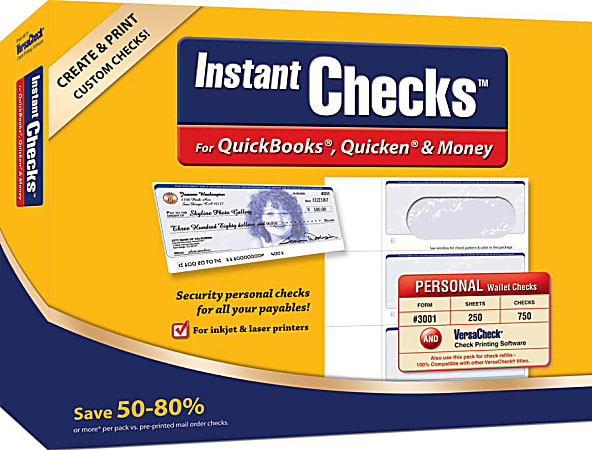 VersaCheck® InstantChecks™ Form #3001 Bundle, Disc
