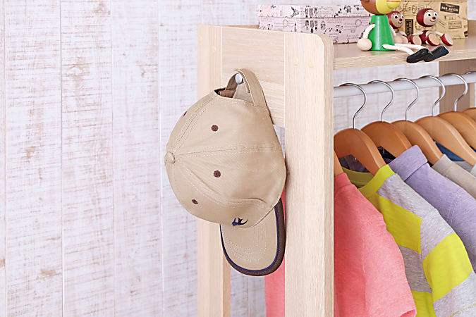 Iris compact best sale wood garment rack