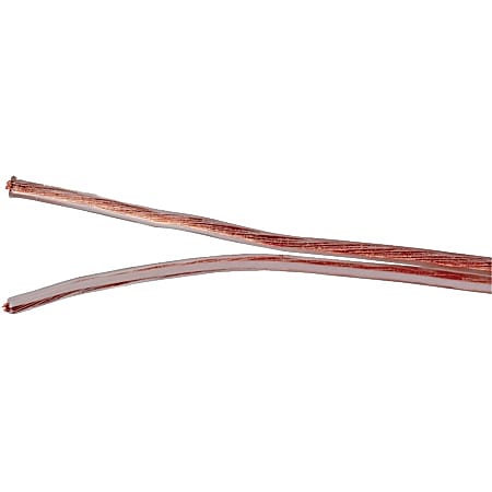 RCA Audio Cable - 100 ft Audio Cable for Speaker - First End: Bare Wire - Second End: Bare Wire - 24 AWG