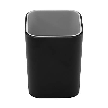Advantus Fusion Pencil Cup, Black/Gray