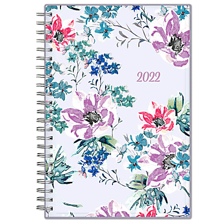Blue Sky™ CYO Weekly/Monthly Safety Wirebound Planner, 5" x 8", Laila, January to December 2022, 137276