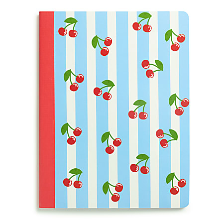 Eccolo CompBook, 7” x 9", 1 Subject, College Rule, 80 Sheets, Cherries