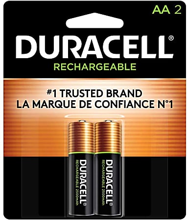 Duracell Rechargeable AA Batteries, Pack Of 2