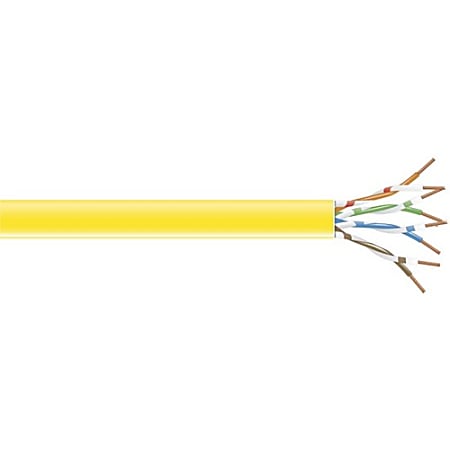 Black Box CAT6 250-MHz Solid Bulk Cable - 1000 ft Category 6 Network Cable  - C6CMSLDYL