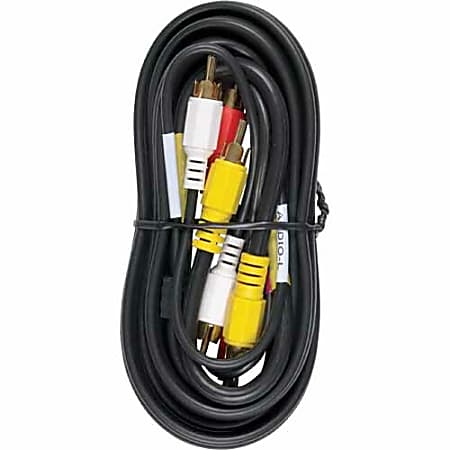 RCA RCA Audio/Video Cable - 6 ft RCA A/V Cable for Audio/Video Device,  Camcorder, TV - First End: RCA Audio/Video