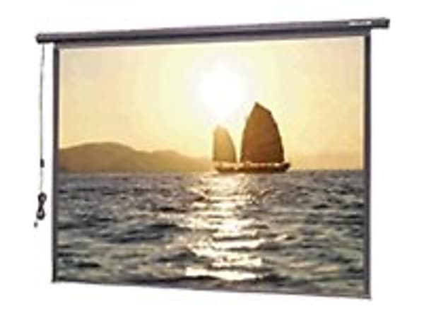 Da-Lite Slimline Electrol - Projection screen - ceiling mountable, wall mountable - motorized - 100" (100 in) - 4:3 - Matte White