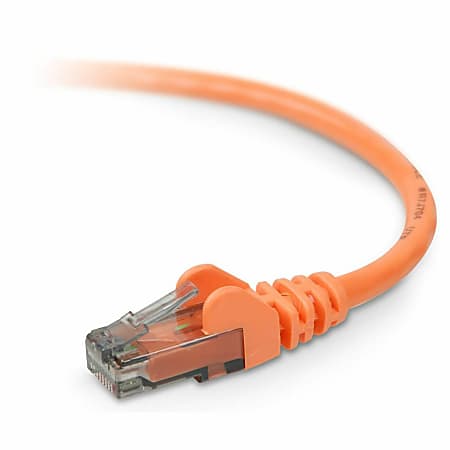 Belkin High Performance Cat. 6 UTP Network Patch Cable - RJ-45 Male - RJ-45 Male - 29.86ft - Orange