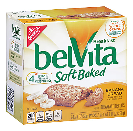 BELVITA Breakfast Biscuits Banana, 5 Count, 6 Pack