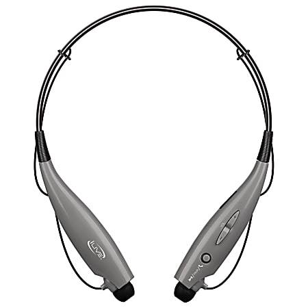 iLive Bluetooth Stereo Headsets With Neckband, Gray, IAEB25G