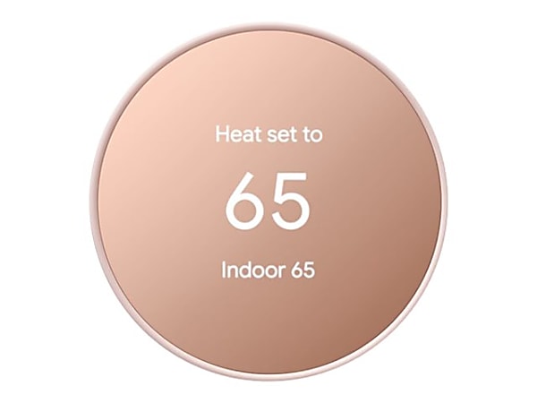 Google Nest - Thermostat - wireless - Bluetooth, 802.11a/b/g/n, 802.15.4 - 2.4 Ghz, 5 GHz - sand