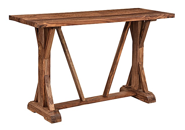 Coast to Coast Carson Console/Sofa Table, 30"H x 52"W x 18"D, Brownstone Chatter