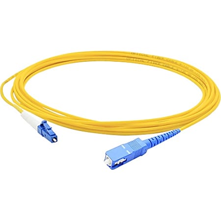 AddOn 7m LC (Male) to SC (Male) Yellow OS1 Simplex Fiber OFNR (Riser-Rated) Patch Cable