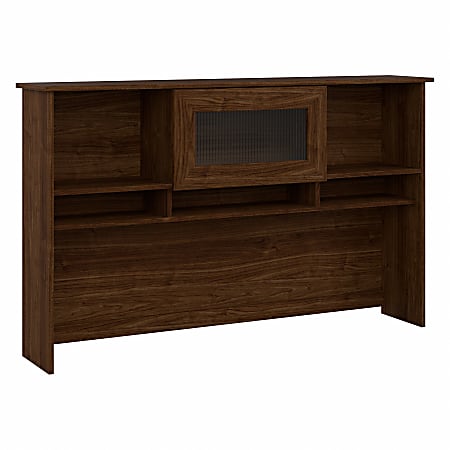 Bush Furniture Cabot 60"W Hutch, Modern Walnut, Standard Delivery