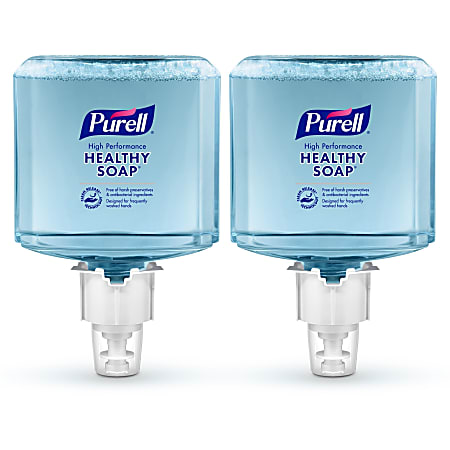 Purell® Healthcare Healthy Ultra Mild Foaming Handwash Soap, Clean, 40.6 Oz, Clear, Carton Of 2 Cartridges