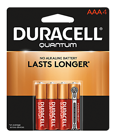 Duracell® Quantum AAA Alkaline Batteries, Pack Of 4