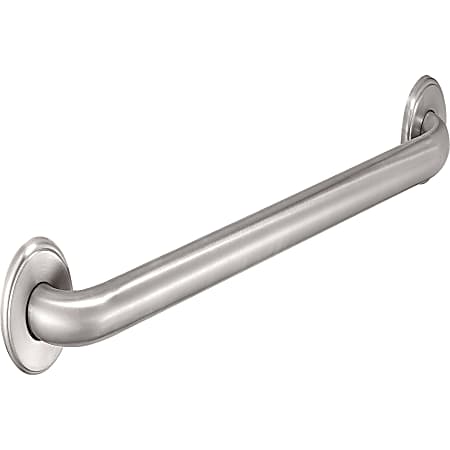 Genuine Joe Grab Bar - 3.4" Width x 3.4" Height x 27.4" Length - 1 Each - Silver - Stainless Steel