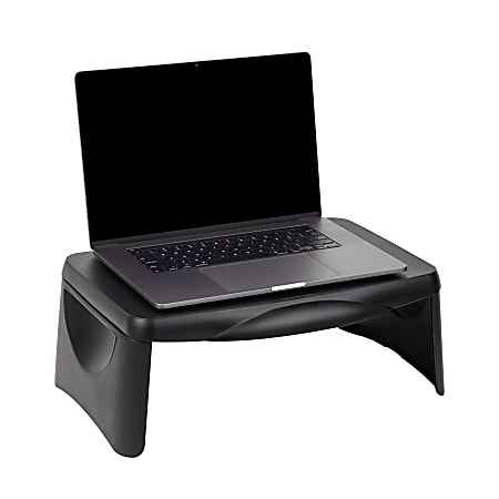 Mind Reader Lap Desk With Storage, 7-1/2"H x 17-1/2"W x 12"D, Black