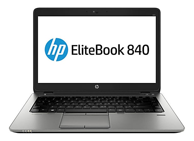 HP EliteBook 840 G1 Refurbished Laptop, 14" Screen, Intel® Core™ i5, 8GB Memory, 240GB Solid State Drive, Windows® 10, RF620042
