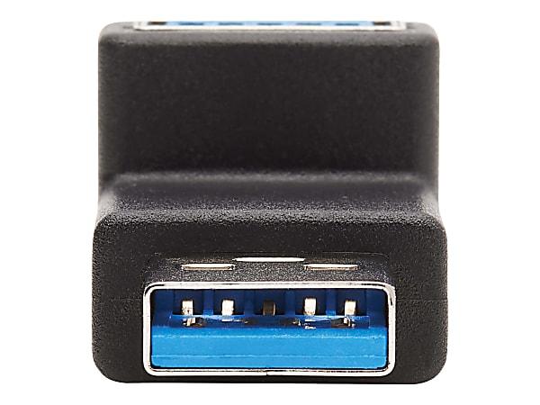 Tripp Lite USB 3.0 SuperSpeed Adapter - USB-A to USB-A, M/F, Up Angle, Black - USB adapter - USB Type A (F) up-angled to USB Type A (M) - USB 3.0 - molded - black