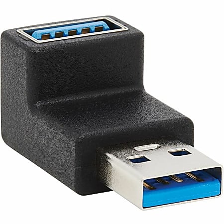 Eaton Tripp Lite Series USB 3.0 SuperSpeed Adapter - USB-A to USB-A, M/F, Up Angle, Black - USB adapter - U324000UP