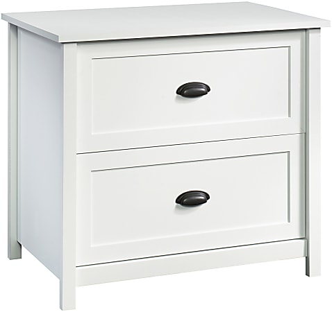 Sauder® County Line 33-7/16"W x 22"D Lateral 2-Drawer File Cabinet, Soft White