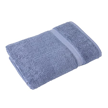 1888 Mills Premier Bath Towels, 27" x 54", Blue, Pack Of 48 Towels
