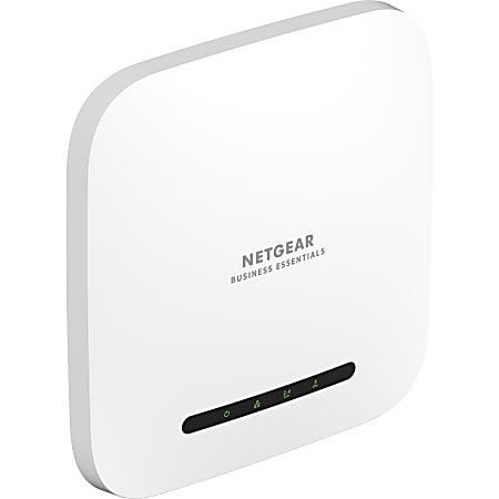 Netgear WAX220 Dual Band IEEE 802.11 a/b/g/n/ac/ax/e 4.10 Gbit/s Wireless Access Point - Indoor - 2.40 GHz, 5 GHz - Internal - 1 x Network (RJ-45) - 2.5 Gigabit Ethernet - 15.20 W - Ceiling Mountable, Wall Mountable, Standalone