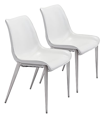 Brushed steel dining chairs discount