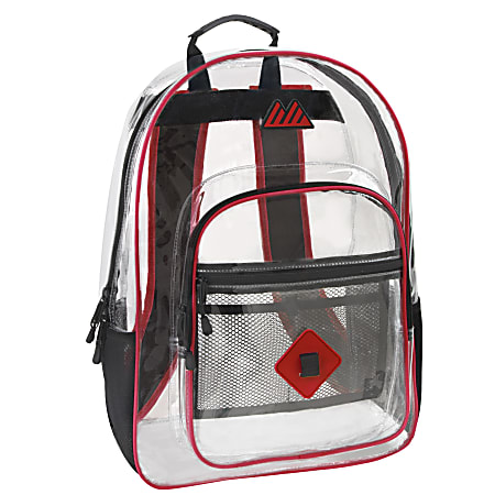 Trailmaker Clear Backpack, Red