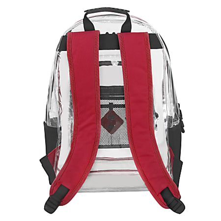 Red clear bag top