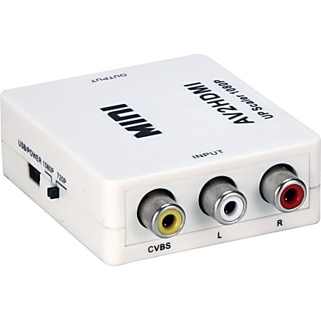 QVS Composite Audio & Video to Digital HDMI Up-Converter - Functions: Signal Conversion - 1920 x 1080 - NTSC, PAL - USB