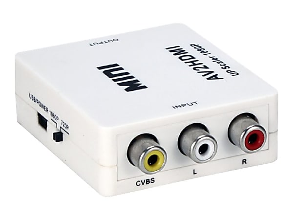 QVS Composite Audio & Video to Digital HDMI Up-Converter - Functions: Signal Conversion - 1920 x 1080 - NTSC, PAL - USB