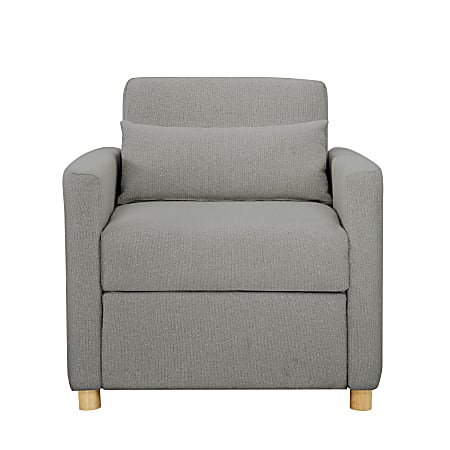 Lifestyle Solutions Serta Isla Convertible Chair, Gray