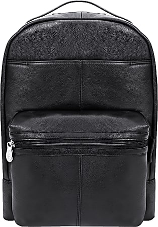 Bugatti Valentino Vegan Leather Backpack With RFID Pocket And 15.6 Laptop  Compartment Black - Office Depot