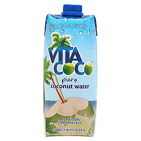 Vita Coco® Twist of Lime Coconut Water, 16.9 Oz, Case Of 12 Carton Boxes